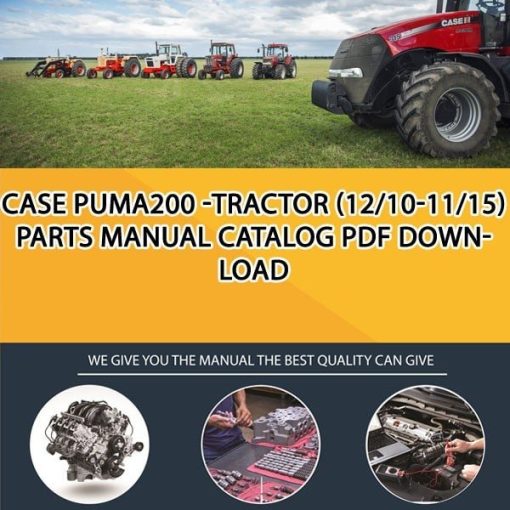 Case Puma200 -Tractor (12/10-11/15) Parts manual catalog PDF Download