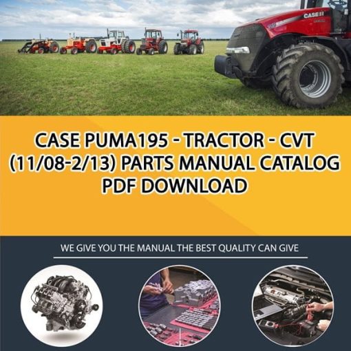 Case Puma195 - Tractor - Cvt (11/08-2/13) Parts manual catalog PDF Download