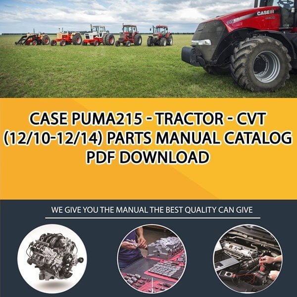 Case Puma215 - Tractor - Cvt (12/10-12/14) Parts manual catalog PDF Download