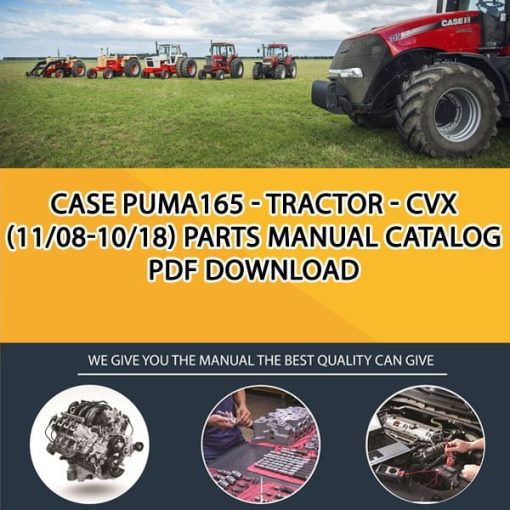 Case Puma165 - Tractor - Cvx (11/08-10/18) Parts manual catalog PDF Download