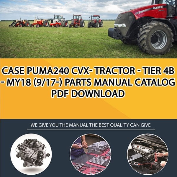 Case Puma240 Cvx- Tractor - Tier 4B - My18 (9/17-) Parts manual catalog PDF Download