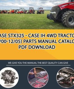 Case Stx325 - Case Ih 4Wd Tractor (9/00-12/05) Parts manual catalog PDF Download