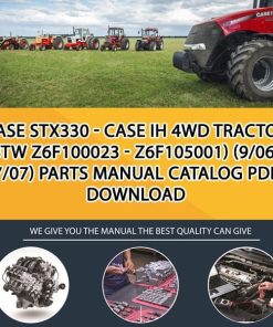 Case Stx330 - Case Ih 4Wd Tractor (Btw Z6F100023 - Z6F105001) (9/06-7/07) Parts manual catalog PDF Download