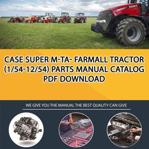 Case Super M-Ta- Farmall Tractor (1/54-12/54) Parts manual catalog PDF Download
