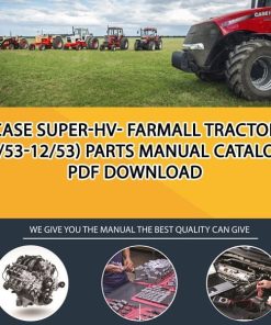 Case Super-Hv- Farmall Tractor (1/53-12/53) Parts manual catalog PDF Download