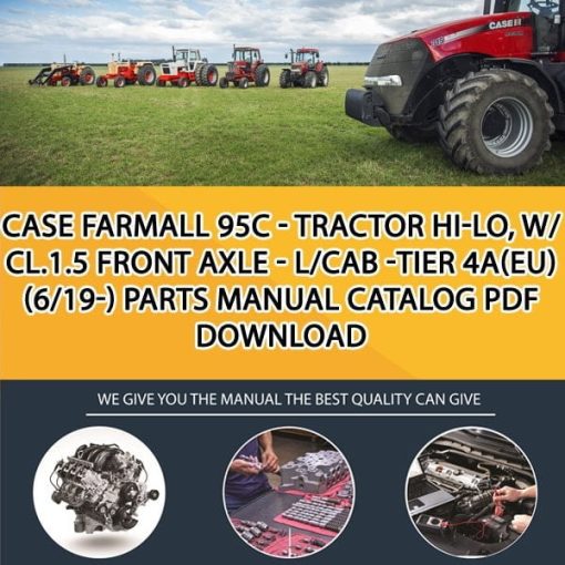 Case Farmall 95C - Tractor Hi-Lo, W/ Cl.1.5 Front Axle - L/Cab -Tier 4A(Eu) (6/19-) Parts manual catalog PDF Download