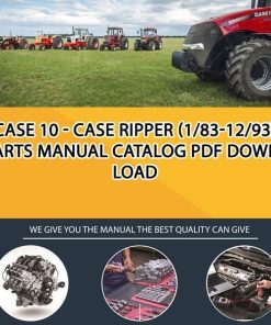 Case 10 - Case Ripper (1/83-12/93) Parts manual catalog PDF Download