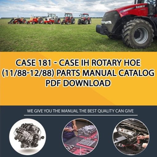 Case 181 - Case Ih Rotary Hoe (11/88-12/88) Parts manual catalog PDF Download