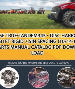 Case True-Tandem345 - Disc Harrow 31Ft Rigid 7.5In Spacing (10/14-) Parts manual catalog PDF Download