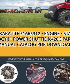 Ankara Ttf 51665312 - Engine - Stage V(3Cyi) - Power Shuttie (6/20-) Parts manual catalog PDF Download