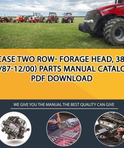 Case Two Row- Forage Head, 38" (1/87-12/00) Parts manual catalog PDF Download