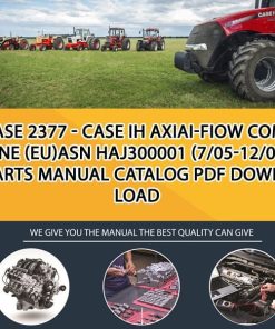 Case 2377 - Case Ih Axiai-Fiow Combine (Eu)Asn Haj300001 (7/05-12/06) Parts manual catalog PDF Download
