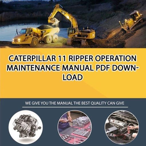 Caterpillar 11 RIPPER Operation Maintenance Manual PDF download