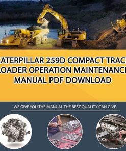 Caterpillar 259D COMPACT TRACK LOADER Operation Maintenance Manual PDF download