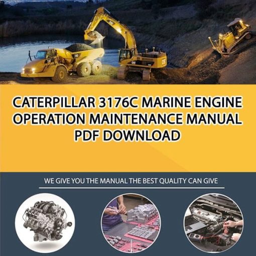Caterpillar 3176C MARINE ENGINE Operation Maintenance Manual PDF download