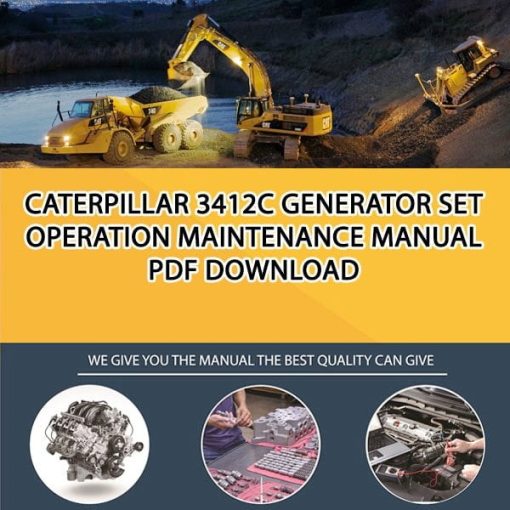 Caterpillar 3412C GENERATOR SET Operation Maintenance Manual PDF download
