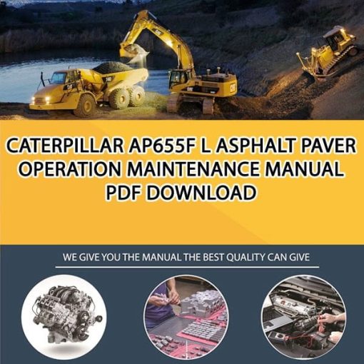 Caterpillar AP655F L ASPHALT PAVER Operation Maintenance Manual PDF download