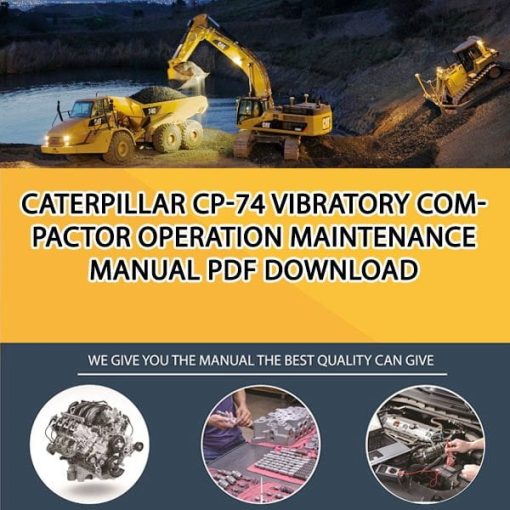 Caterpillar CP-74 VIBRATORY COMPACTOR Operation Maintenance Manual PDF download