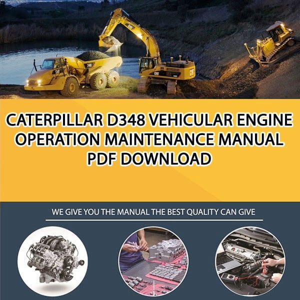 Caterpillar D348 VEHICULAR ENGINE Operation Maintenance Manual PDF