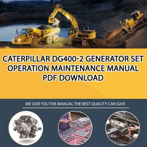 Caterpillar DG400-2 GENERATOR SET Operation Maintenance Manual PDF download