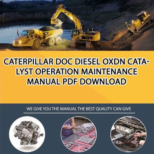 Caterpillar DOC DIESEL OXDN CATALYST Operation Maintenance Manual PDF download