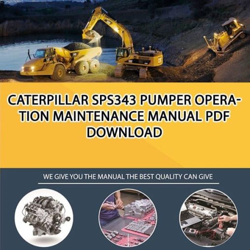 Caterpillar SPS343 PUMPER Operation Maintenance Manual PDF download