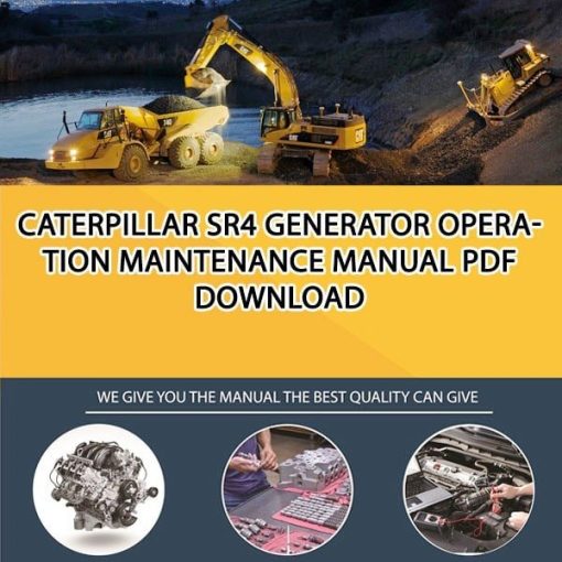 Caterpillar SR4 GENERATOR Operation Maintenance Manual PDF download