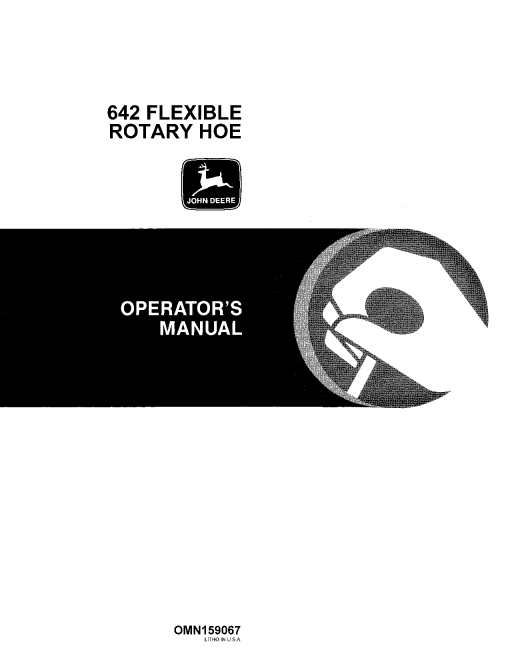John Deere 642 Rotary Hoe Flexible OMN159067 Operation and Maintenance manual PDF Download