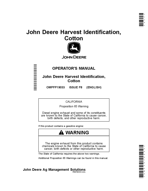 John Deere Active Implement Guidance OMPFP19033 Operation and Maintenance manual PDF Download