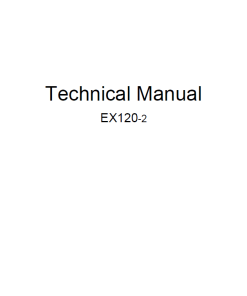 Hitachi EX120-2 Excavator Workshop Service Repair Manual