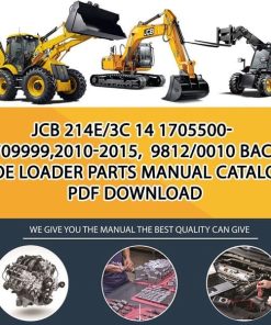 JCB 214e_3C 14 1705500-1709999,2010-2015, 9812_0010 Backhoe Loader Parts manual catalog PDF Download
