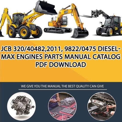 JCB 320_40482,2011, 9822_0475 Dieselmax Engines Parts manual catalog PDF Download