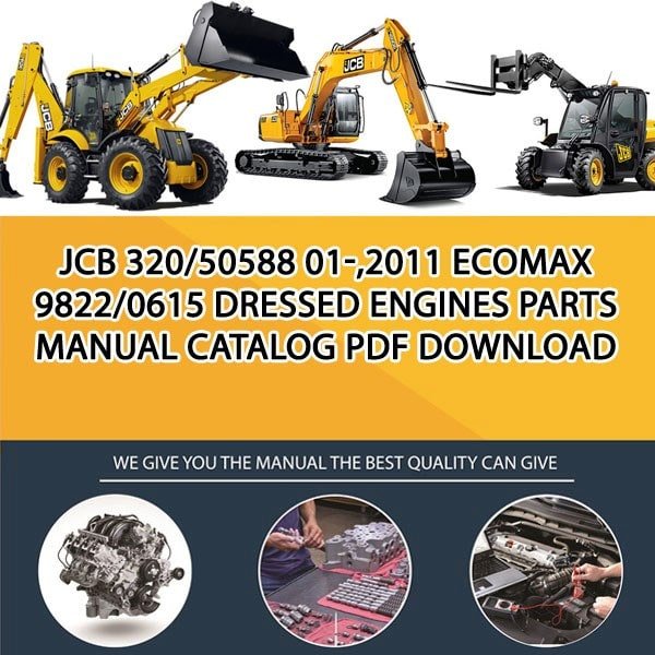 JCB 320_50588 01-,2011 ecoMax 9822_0615 Dressed Engines Parts manual catalog PDF Download