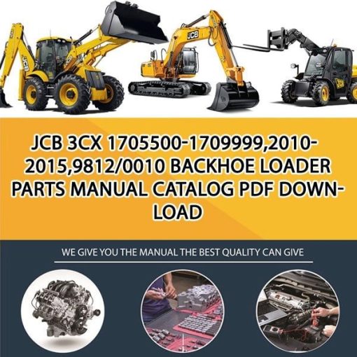 JCB 3CX 1705500-1709999,2010-2015,9812_0010 Backhoe Loader Parts manual catalog PDF Download