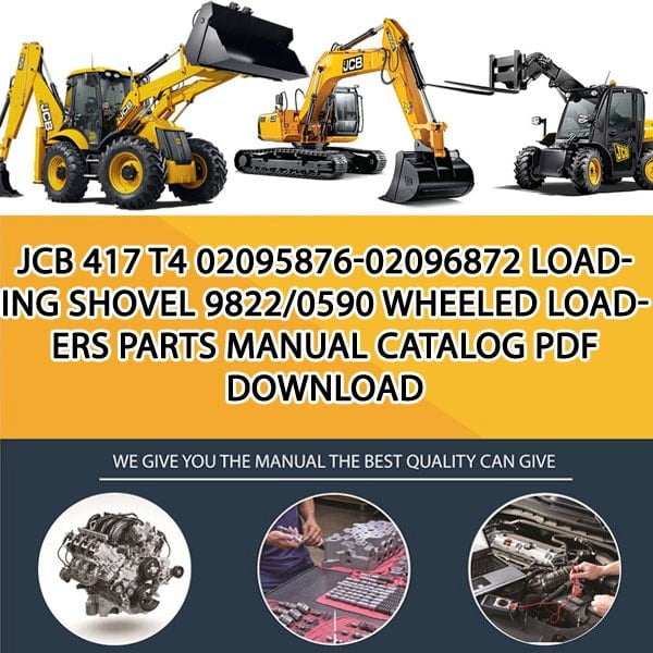 JCB 417 T4 02095876-02096872 Loading Shovel 9822_0590 Wheeled Loaders Parts manual catalog PDF Download