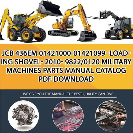 JCB 436eM 01421000-01421099 -Loading Shovel- 2010- 9822_0120 Military Machines Parts manual catalog PDF Download