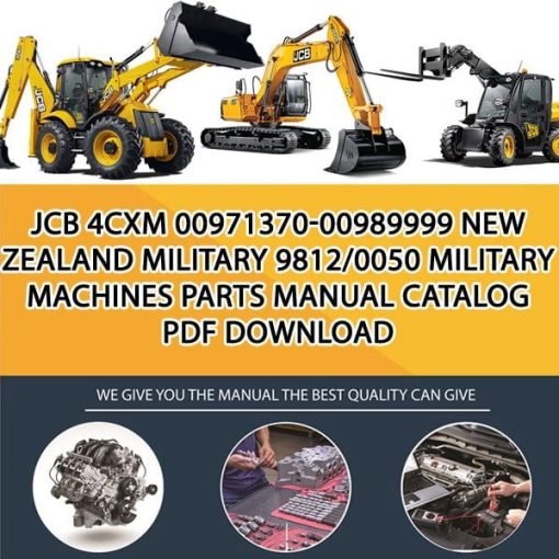 JCB 4CXM 00971370-00989999 New Zealand MILITARY 9812_0050 Military Machines Parts manual catalog PDF Download