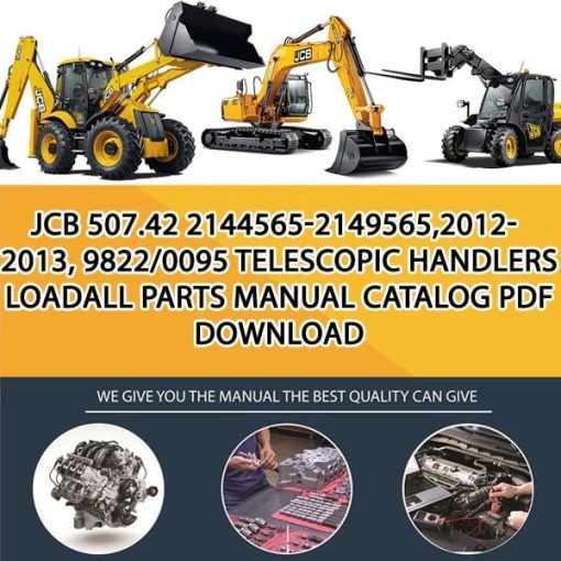 JCB 507.42 2144565-2149565,2012-2013, 9822_0095 Telescopic Handlers Loadall Parts manual catalog PDF Download
