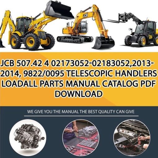 JCB 507.42 4 02173052-02183052,2013-2014, 9822_0095 Telescopic Handlers Loadall Parts manual catalog PDF Download