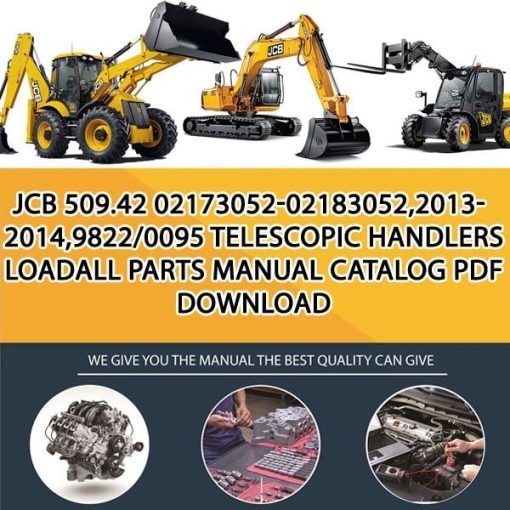 JCB 509.42 02173052-02183052,2013-2014,9822_0095 Telescopic Handlers Loadall Parts manual catalog PDF Download