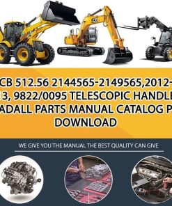 JCB 512.56 2144565-2149565,2012-2013, 9822_0095 Telescopic Handlers Loadall Parts manual catalog PDF Download