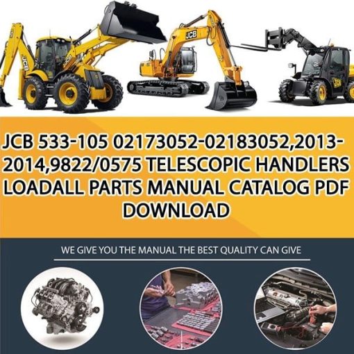 JCB 533-105 02173052-02183052,2013-2014,9822_0575 Telescopic Handlers Loadall Parts manual catalog PDF Download
