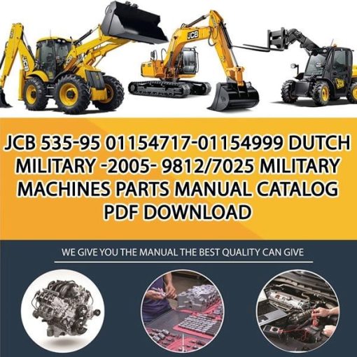JCB 535-95 01154717-01154999 DUTCH MILITARY -2005- 9812_7025 Military Machines Parts manual catalog PDF Download