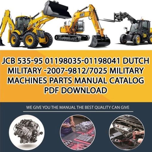 JCB 535-95 01198035-01198041 DUTCH MILITARY -2007-9812_7025 Military Machines Parts manual catalog PDF Download