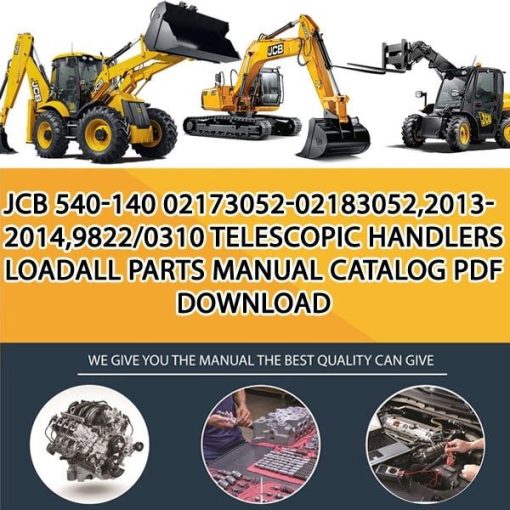 JCB 540-140 02173052-02183052,2013-2014,9822_0310 Telescopic Handlers Loadall Parts manual catalog PDF Download