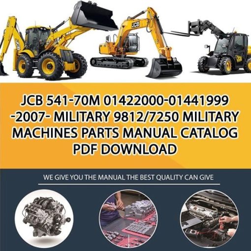 JCB 541-70M 01422000-01441999 -2007- MILITARY 9812_7250 Military Machines Parts manual catalog PDF Download