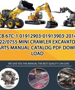 JCB 67C-1 01912903-01913903-2014- 9822_0755 Mini Crawler Excavators Parts manual catalog PDF Download