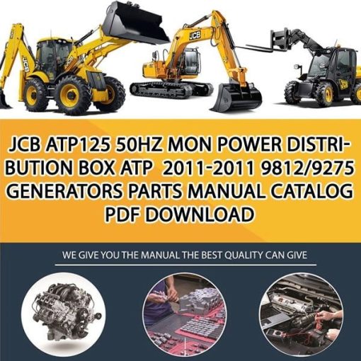 JCB ATP125 50HZ MON POWER DISTRIBUTION BOX ATP 2011-2011 9812_9275 Generators Parts manual catalog PDF Download