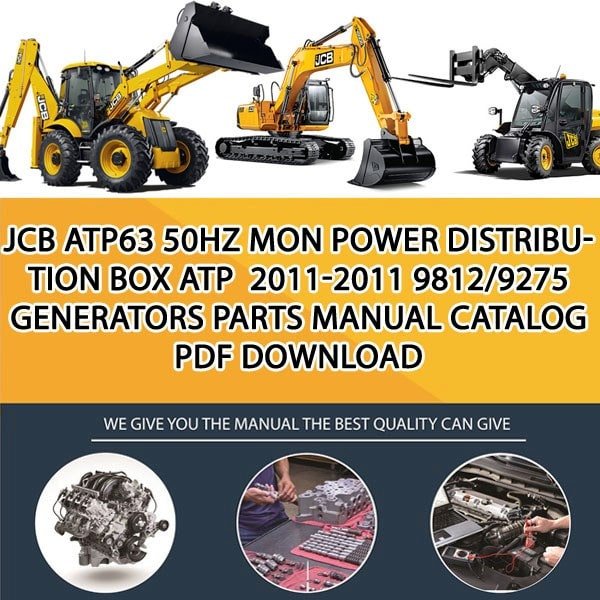 JCB ATP63 50HZ MON POWER DISTRIBUTION BOX ATP 2011-2011 9812_9275 Generators Parts manual catalog PDF Download