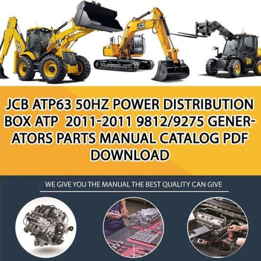 JCB ATP63 50HZ POWER DISTRIBUTION BOX ATP 2011-2011 9812_9275 Generators Parts manual catalog PDF Download